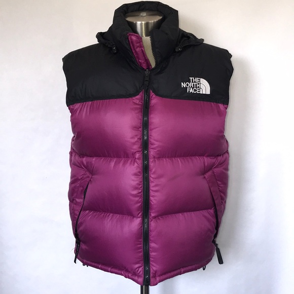 Retro Nuptse Vest Wild Aster Purple 